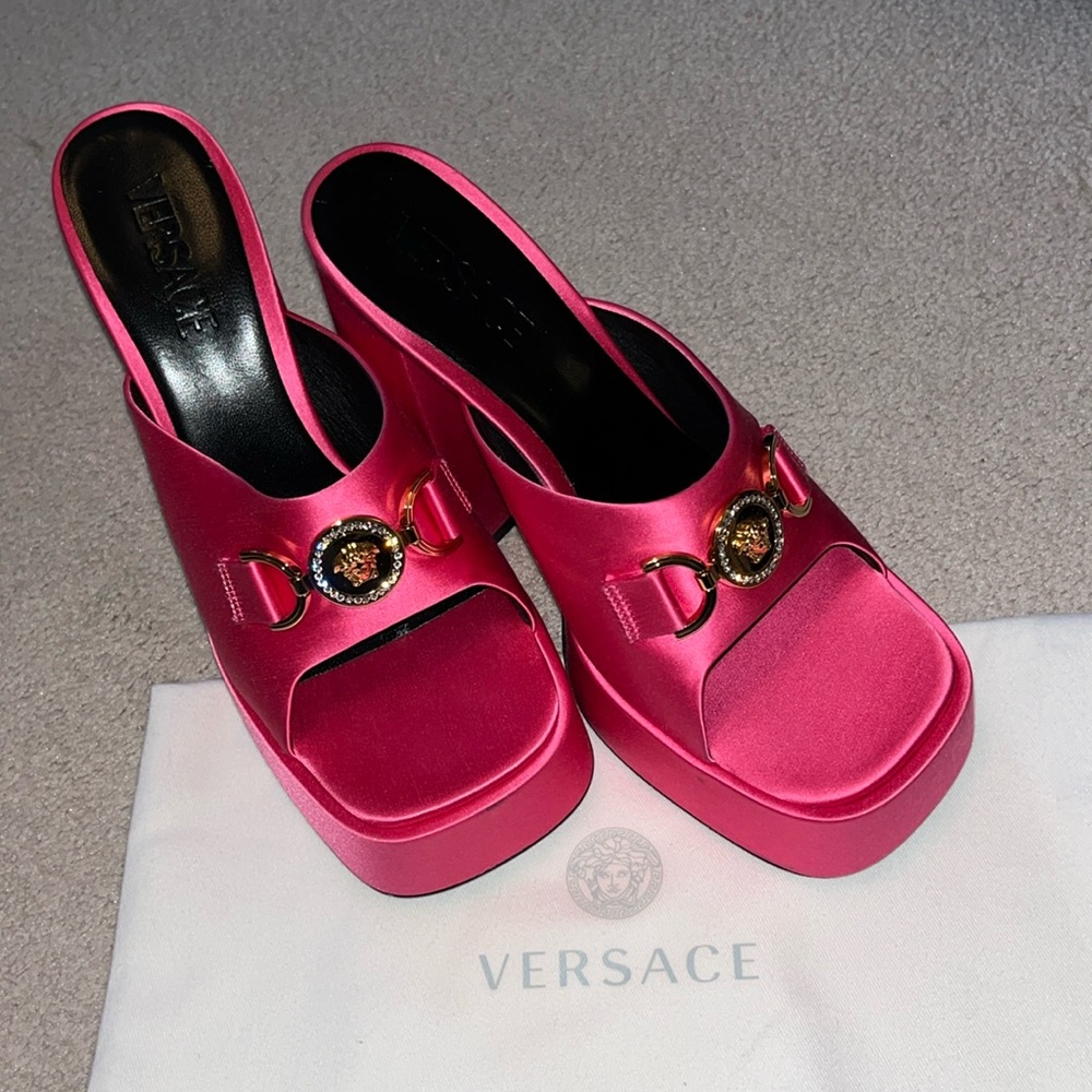 Versace Platform Shoes Hot Pink